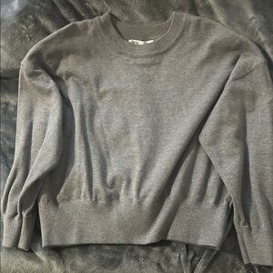 Zara Gray Crewneck Sweater
